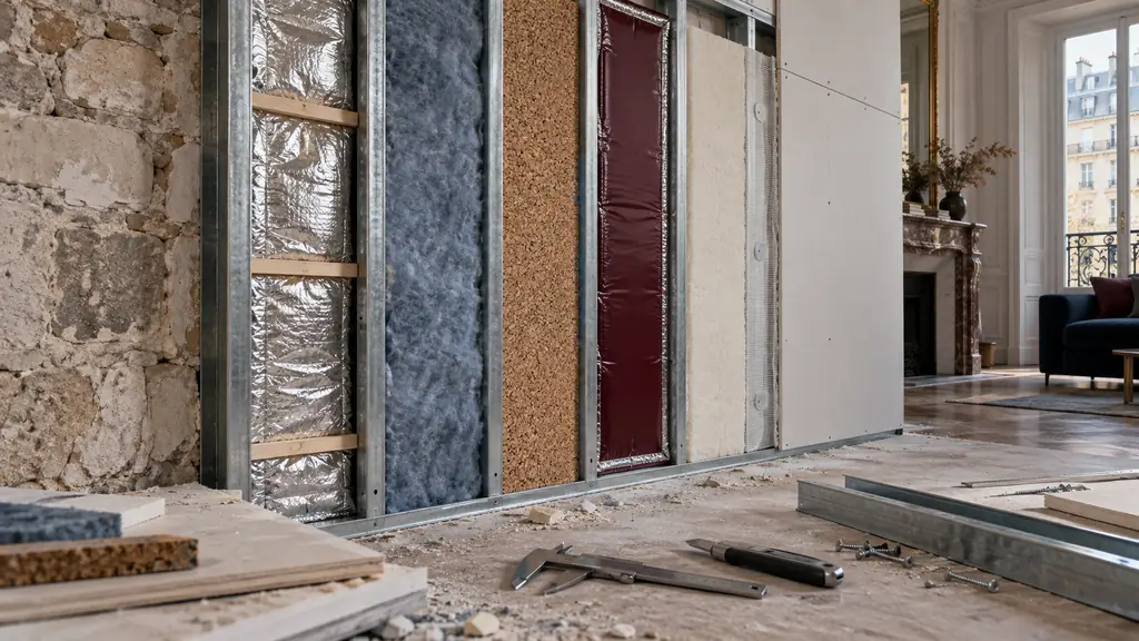 Isoler un mur intérieur sans perdre de place : 5 options